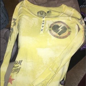 Womens Affliction long sleeved shirt Large